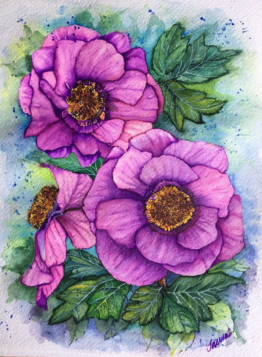 ArtlySas's tweet photo. Thank you for the opportunity!! Some traditional works which I did in Watercolors!! https://t.co/POiHMNKCeO