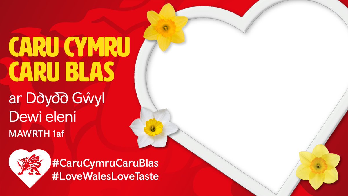 _busnescymru's tweet image. Mae’r ymgyrch ar draws y diwydiant #CaruCymruCaruBlas - #LoveWalesLoveTaste yn dychwelyd ar gyfer Dydd Gŵyl Dewi 1 Mawrth 2023!

Sut bydd eich #busnes chi yn dathlu’r diwrnod?

ow.ly/rVVp50N1HzO #yagym #DyddGwylDewi