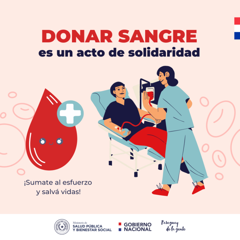 msaludpy's tweet photo. 🩸 | Sábado, domingo y feriado también se puede donar sangre

Personas solidarias pueden donar sangre en días no hábiles en el CENSSA, sobre Gral. Santos c/ Herminio Giménez, (al lado del Hospital de Trauma), de 07:00 a 17:00.

Conocé los otros puntos del país en el material.