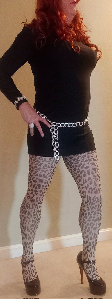 Friday flirt! #crossdressing #HighHeels #pantyhose #LBD