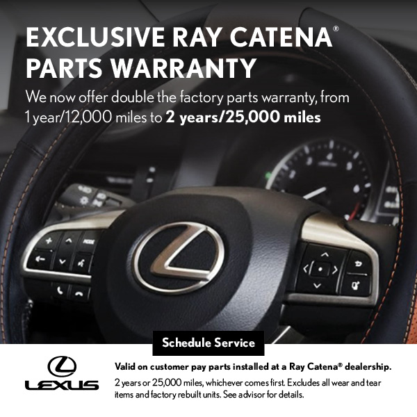 We now offer double the factory parts warranty, from 1 year/12,000 miles to 2 years/25,000 miles. #LexusofMonmouth
Schedule your service today: bit.ly/3dEwKtV