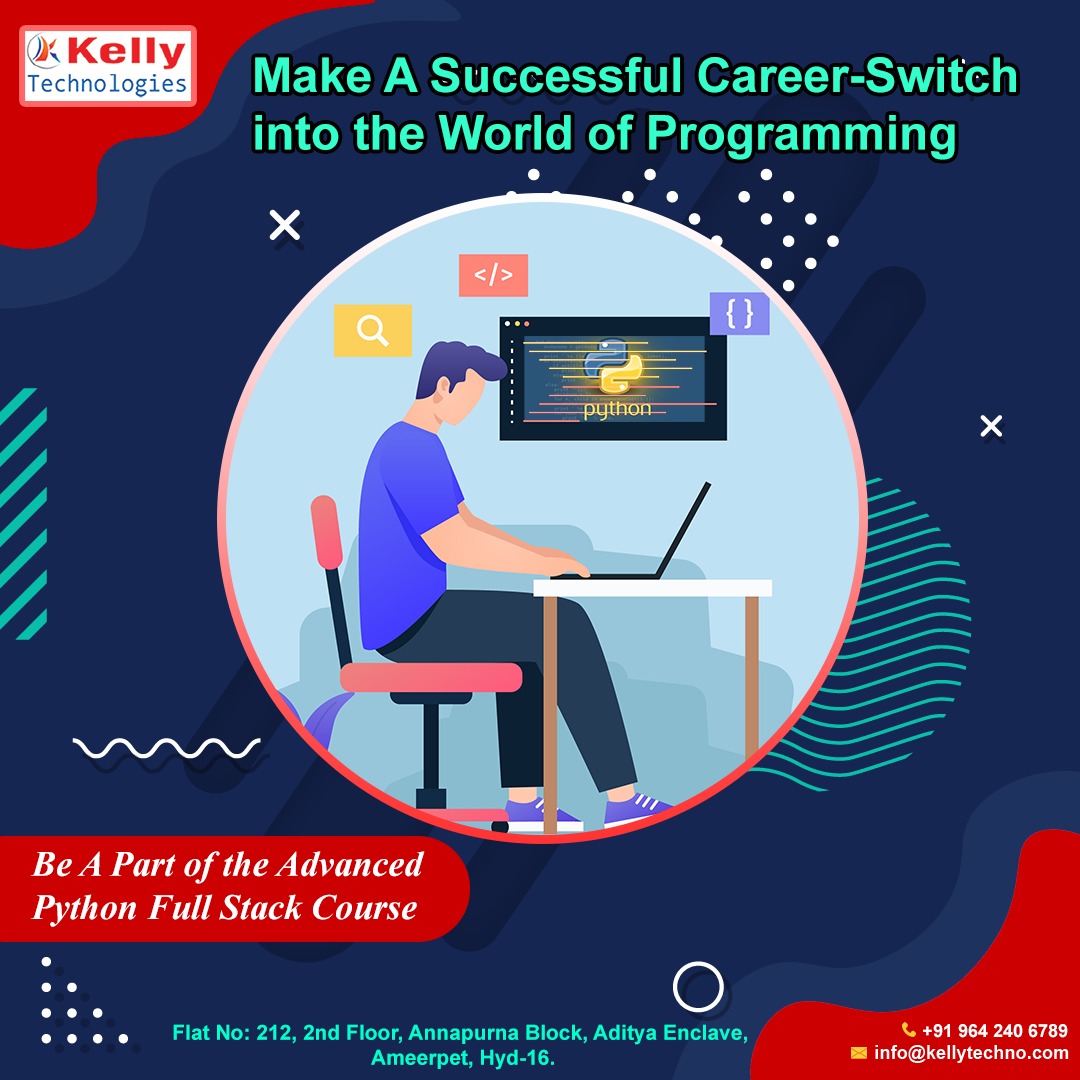 KellyTechno_adm's tweet image. Make A Successful Career-Switch into the World of Programming
Be A Part of the Advanced Python Full Stack Course
For More info Visit:
kellytechnologies.in
#PythonFullStackTraining #PythonFullStackCourse #Hyderabad