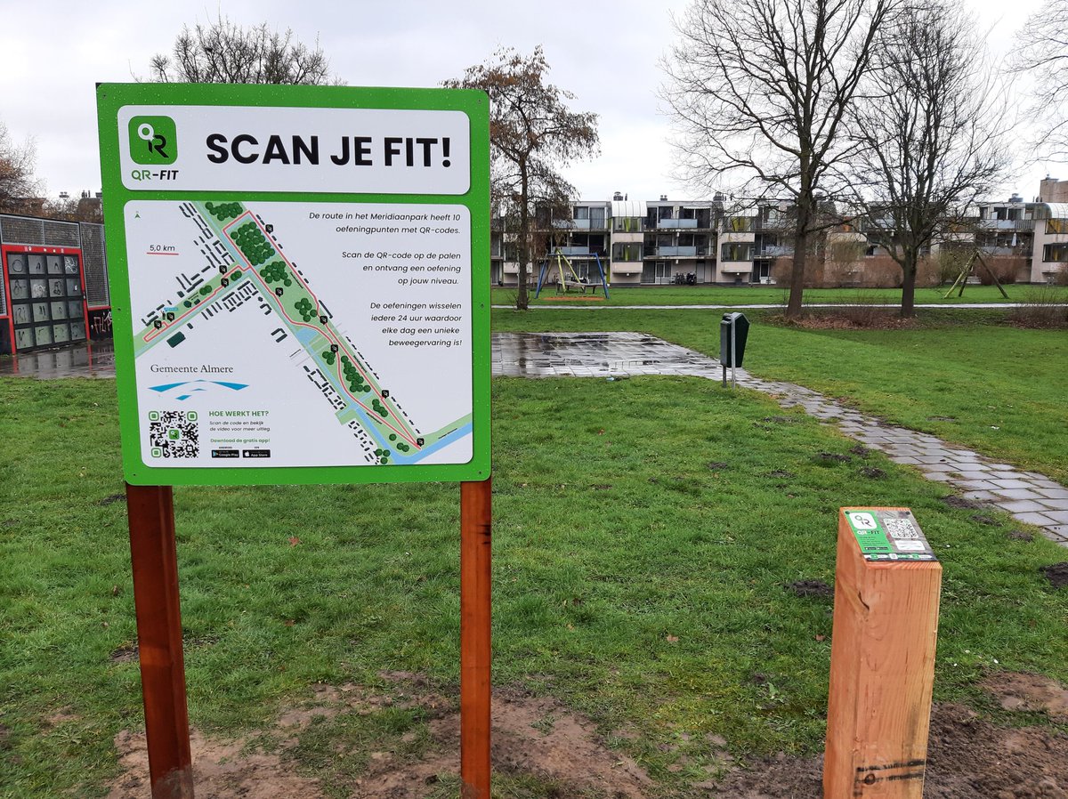 Afgelopen maandag zijn er drie interactieve beweegroutes gerealiseerd in <a href="/almere/">almere</a>. In Almere Buiten staat nu ook het routebord. Binnenkort staan ze ook op de route Leeghwaterplas en Weerwater. Met dank aan Johan Terpstra (wijkregisseur) en Henry van Infradijk👍🏻