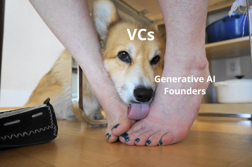 Original #stablediffusion prompt: « dog licking elegant woman feet, close up 4k »