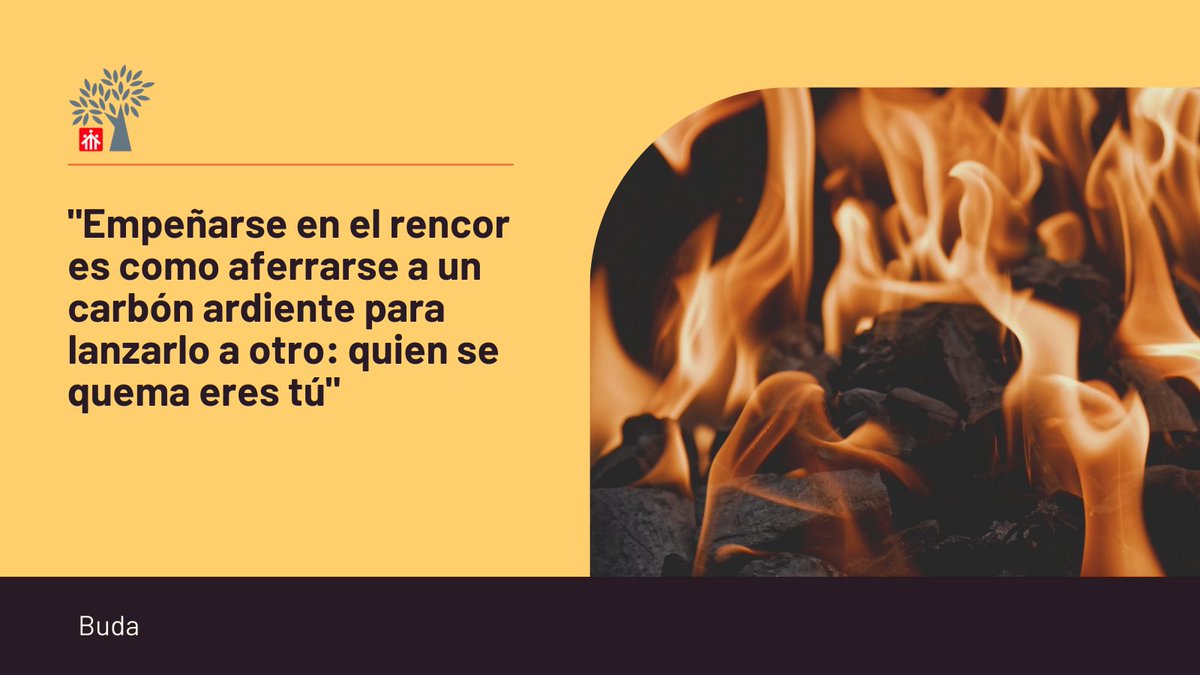 "Empeñarse en el rencor es como aferrarse a un carbón ardiente para lanzarlo a otro: quien se quema eres tú" #maximadeldia <a href="/SalesianosSSM/">Salesianos SSM</a> <a href="/SalesianosEs/">Salesianos España</a>