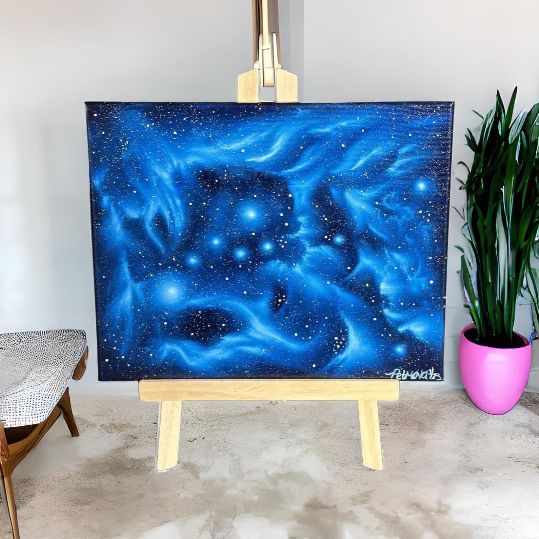 ✨in love with this blue💙✨

Pthalo Dreams 💙 i can get lost in the stars ✨ 

Available now 🥰 sign up to receive a 15% off discount code ✨

#spaceart #oilpainting #spacepainting #spacepics #astro #artforsale #ArtistOnTwitter #galaxyart #nebula #astropics