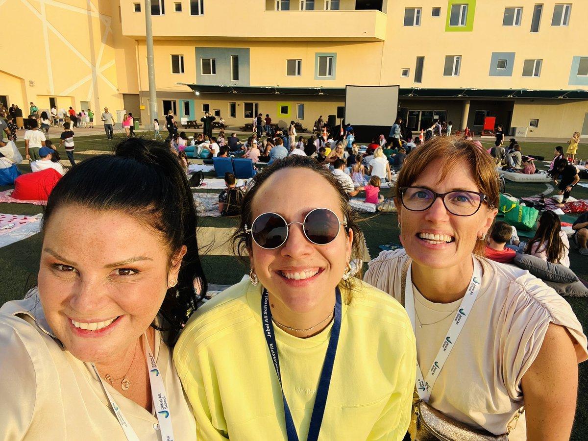 Mrs_S_Milner's tweet photo. It’s movie night at @jebelalischool 🍿 🎥. Huge thanks to our wonderful PTA and Vox cinemas. Just waiting for the sun to set! @Taaleem #jascommunity #jasevents #JASDXB #belong https://t.co/3FBS6v9VmQ