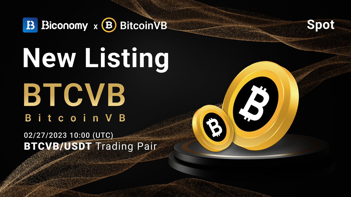 BiconomyCom's tweet image. 🔥NEW LISTING🚀
#BiconomyExchange will list @bitcoinvb with $BTCVB / $USDT Pair🔥

#BitcoinVB uses peer-to-peer technology to operate with no central authority or banks🚀

Full Details👉 biconomy.zendesk.com/hc/en-us/artic…

#Biconomy #BIT #Crypto #Cryptocurency #Altcoin #trading #CryptoNews