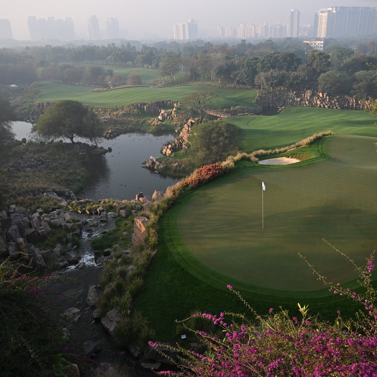 DPWorldTour's tweet photo. DLF Golf &amp; Country Club is one of the hardest courses on Tour.

A thread ⬇️

#HIO2023 | @TheOfficialHIO https://t.co/5kxk6WWtgf