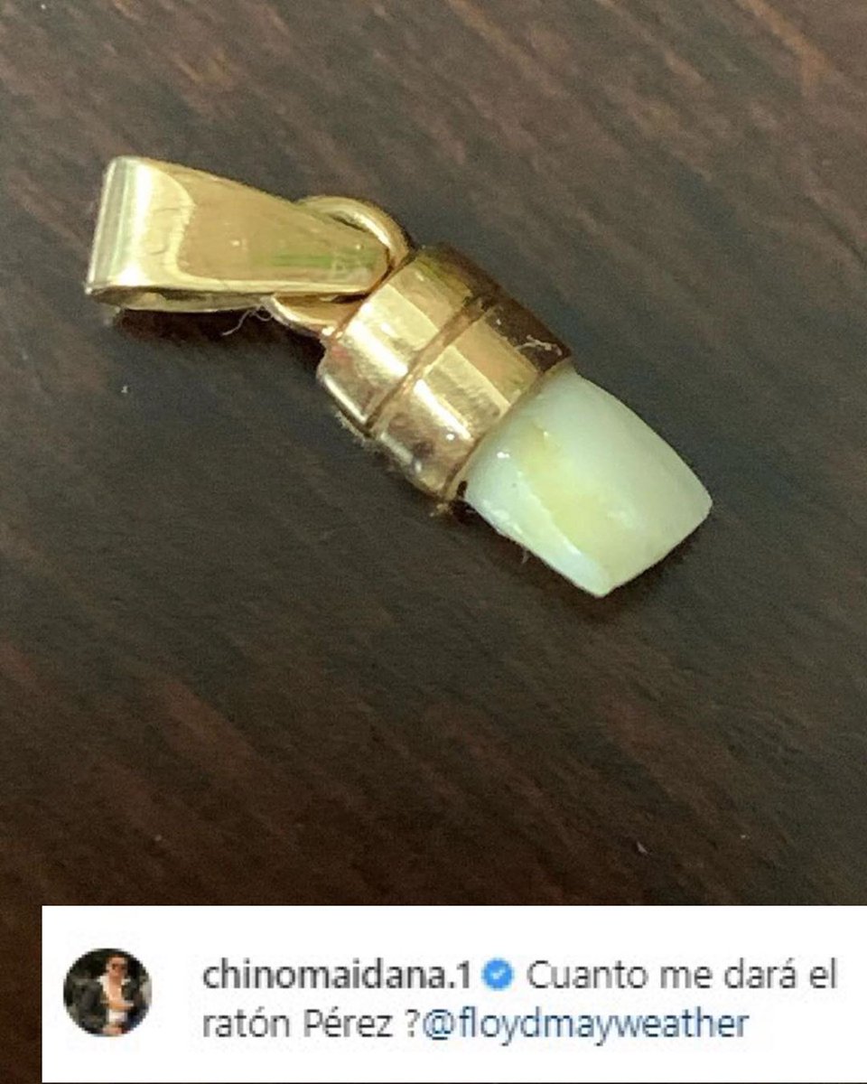 Cumple años Mayweather y automáticamente me acuerdo que el Chino Maidana tiene una joya con un diente que le bajó en una de las peleas que tuvieron.

Basado.