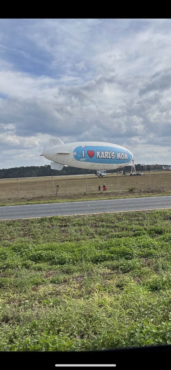 AmyR33019's tweet photo. The fact that this is @MrBeast blimp cracks me up! I hope it’s still there when my son gets out of school! He’s going to be so excited to see the blimp from his favorite YouTuber!! https://t.co/O3F7GO860D