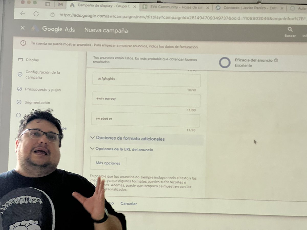 SonGar2020's tweet photo. Con ganas de saber más de Google Ads, @agarrido_t  TÚ sabes muuuchooo 👌
@aulaCM @FerRubioA #equipo246 https://t.co/veR8aCPjCD