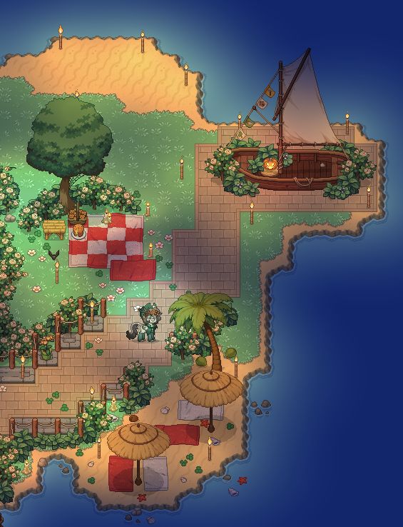 hyeuji's tweet photo. an old pony town island from 2021 https://t.co/HMWETyG8lW