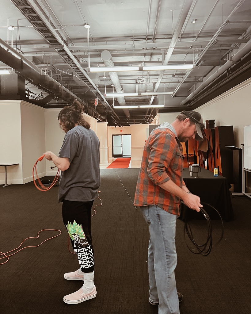 Wrapping cable relay race. Say that 5 times fast. We dare you.