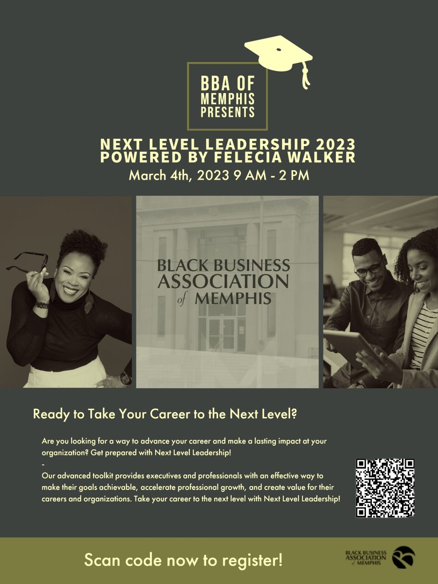 Are you ready to take your career to the next level? Next Level Leadership is here to help! Unlock the potential of your career and organization with Next Level Leadership!

Scan the QR code to register!