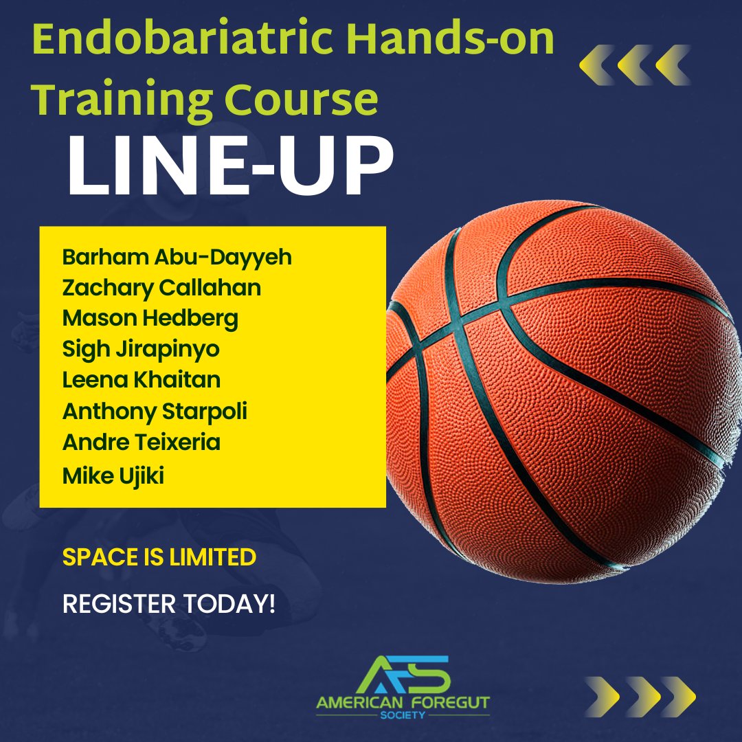 The American Foregut Society (@foregutsociety) on Twitter photo Check out the All-Star Faculty Line-up! Register Now for the AFS Hands-on Course, April 27-29th. 12 hours of hands-on experience with faculty mentorship over two days. ow.ly/RLjP50MN5LA <a href="/UjikiMike/">Mike Ujiki</a> <a href="/babudayyeh/">Barham Abu Dayyeh MD MPH FASGE FAGA FAFS</a> <a href="/SighPichamol/">Pichamol Jirapinyo, MD, MPH</a> @DrLeenaK Check out the All-Star Faculty Line-up! Register Now for the AFS Hands-on Course, April 27-29th. 12 hours of hands-on experience with faculty mentorship over two days. ow.ly/RLjP50MN5LA <a href="/UjikiMike/">Mike Ujiki</a> <a href="/babudayyeh/">Barham Abu Dayyeh MD MPH FASGE FAGA FAFS</a> <a href="/SighPichamol/">Pichamol Jirapinyo, MD, MPH</a> @DrLeenaK
