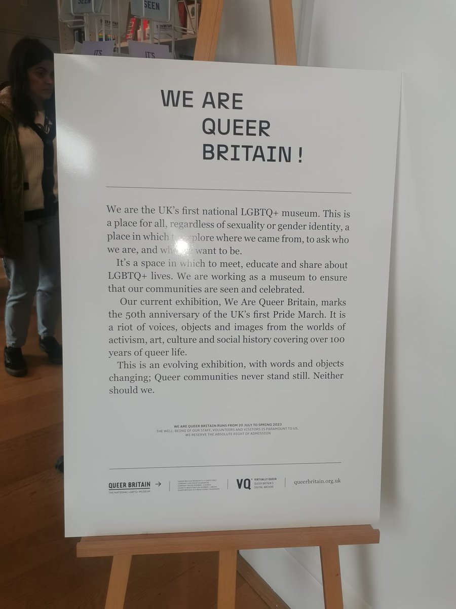 Great to attend <a href="/QueerBritain/">Queer Britain Museum</a> as a lunchtime excursion with our project team's Pride network. #lgbthistorymonth