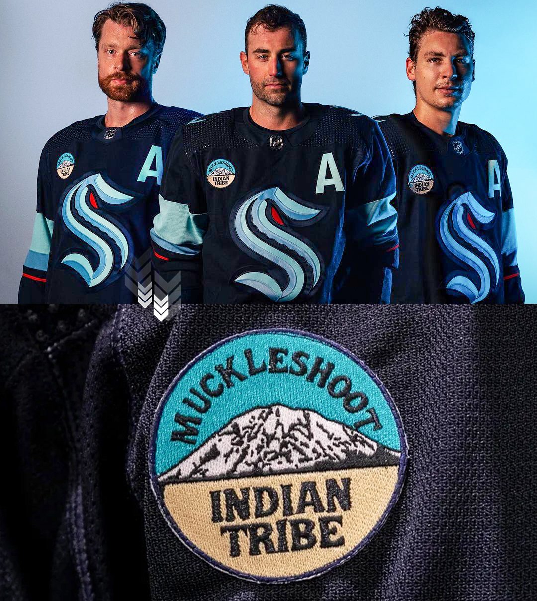 Seattle Kraken Announce Muckleshoot Indian Tribe Jersey Ad Patch