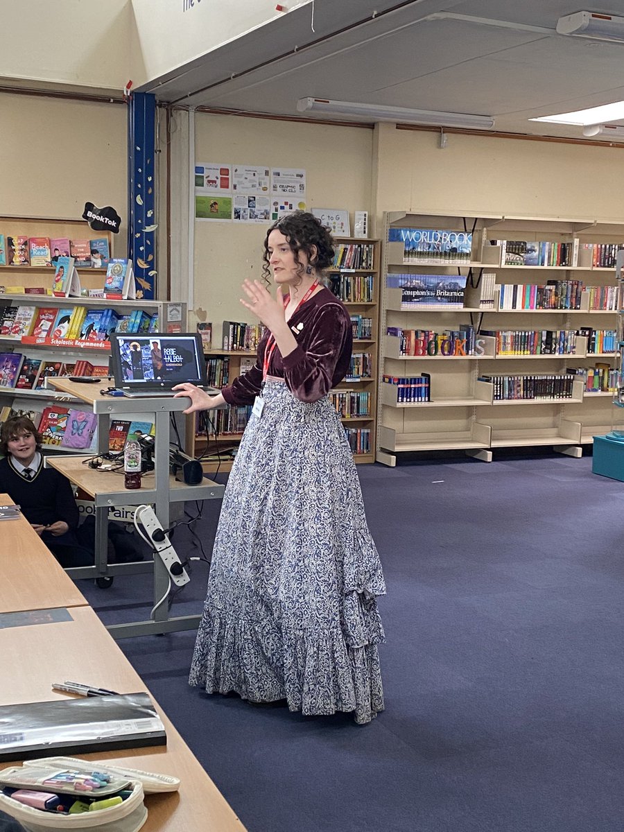 RBALibrary's tweet photo. @merrowchild starting off P5 with a wonderful chat to students. 

We’re discussing BookTok, Publishing, LGBTQ+ and Setting the Scene https://t.co/qHcUTkaPOa