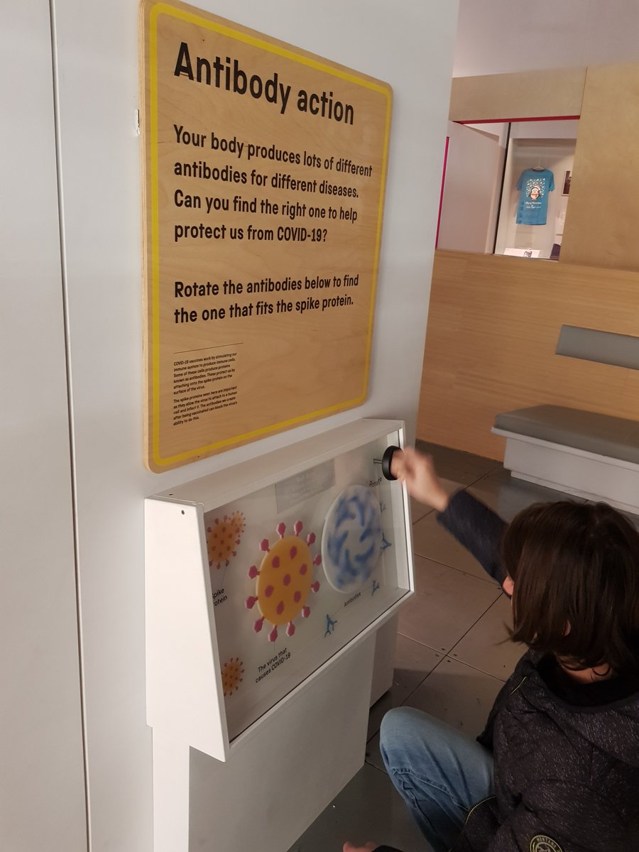 MurielBryans's tweet photo. Loved #InjectingHope @sciencemuseum Impressive array of interpretive tools for a small-scale and #free exhibition. I particularly enjoyed the infographics making the science behind the #vaccine accessible. 
Well done all involved! 
#museuminterpretation #sciencecommunication https://t.co/r4CM7JI6TE