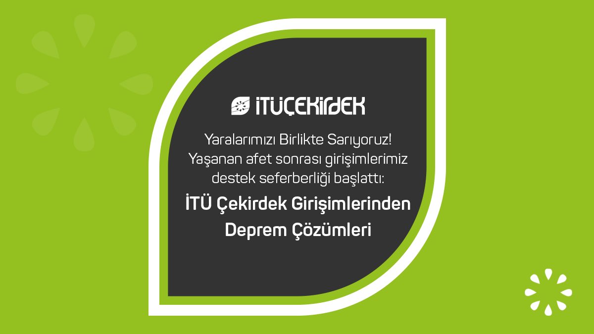 itucekirdek's tweet image. Deprem yaralarının sarılması için, ilk günden itibaren çözümler geliştiren İTÜ Çekirdek girişimlerinin gönüllü olarak yürüttüğü projeleri ve kampanyaları anlattığımız blog serimizin devamı şimdi #İTÜÇekirdekBlog'da. İncelemek için 👉 bit.ly/3EysN97 
#İTÜÇekirdek