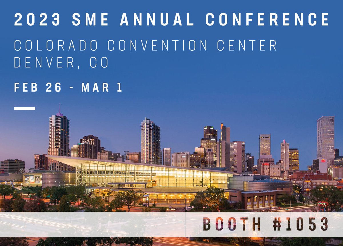 TankConnection's tweet image. Join Tank Connection at the 2023 SME Annual Conference starting this Sunday, at the Colorado Convention Center. Find us at booth number 1053. We hope to see you there! #MineXchange