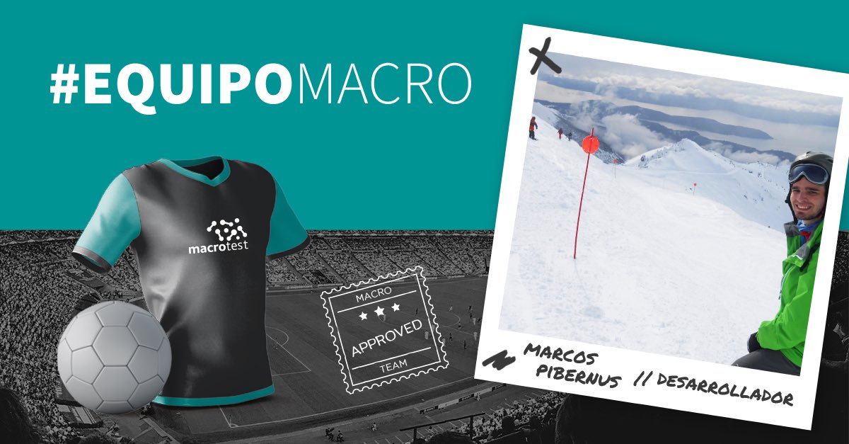 macrotest_ok's tweet photo. Os presentamos a Marcos, él también forma parte del #EquipoMacro ⚽️
Marcos es desarrollador en #Macrotest 🧑🏻💻
Le apasiona esquiar, el fútbol y compartir tiempo con los amigos ⛷
#equipo #trabajoenequipo #desarrollador #desarrolloweb #lectura #tecnologia #ski https://t.co/GDpA6zVqSW