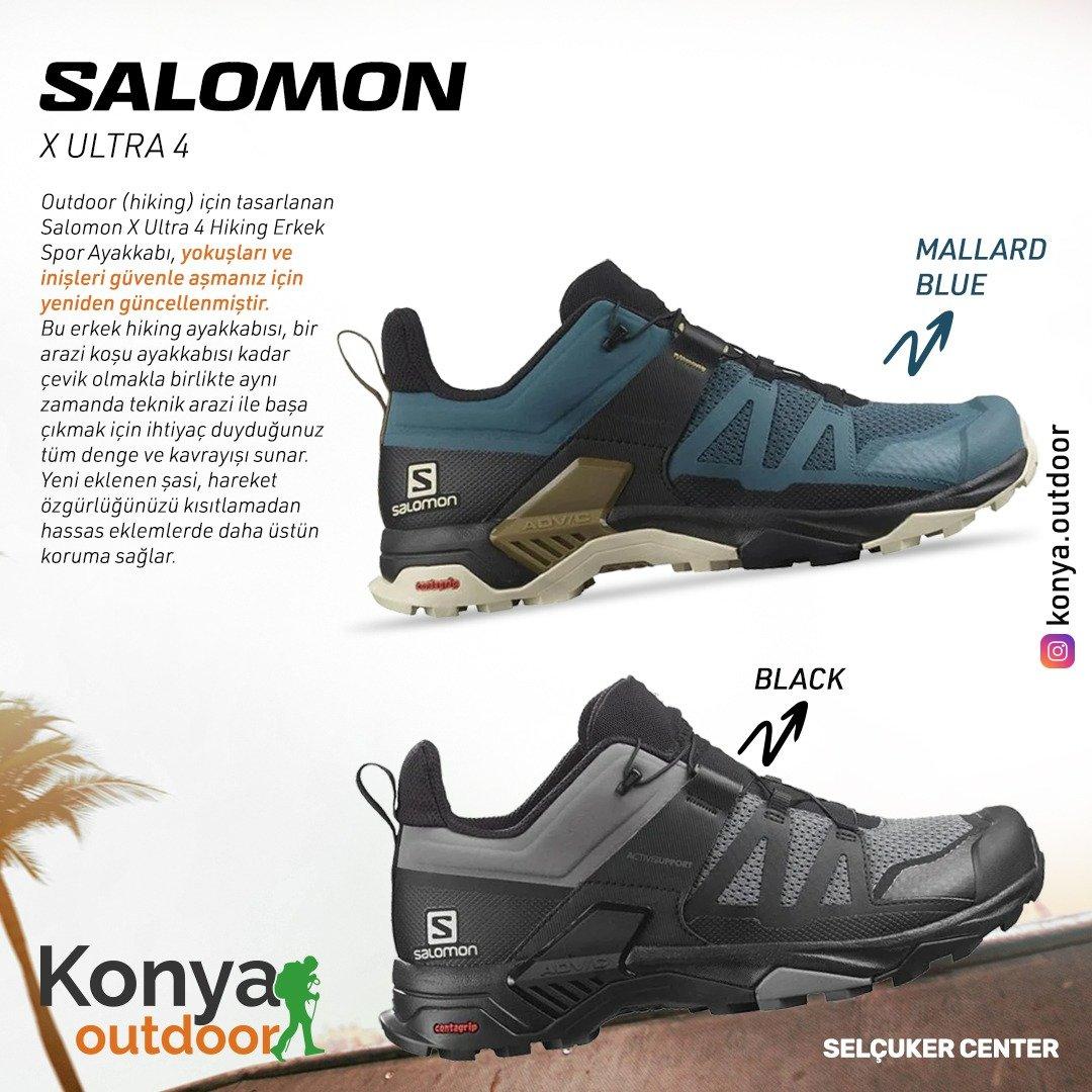 Salomon X Ultra 4 Outdoor Ayakkabı

#konyaoutdoor #giyim #tekstil #bayangiyim #ayakkabı #yaz #selçukercenter #konya #outdoor #salomon