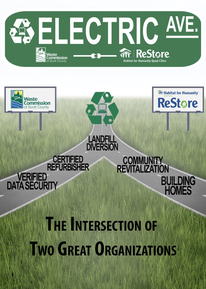WasteCommission's tweet photo. Why reuse electronics? Reuse saves resources, extends their life, and keeps them out of the waste stream. Our Electronics Recovery Center staff cleans and tests electronics to sell at Habitat ReStore and Ebay (https://t.co/8P6Xac68M8). What are you shopping for? #ElectronicsReuse https://t.co/UoLXWDyggk
