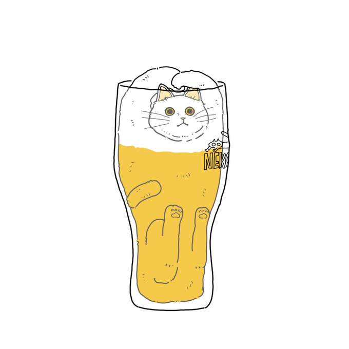 ビールネコです。#今日のネコです 