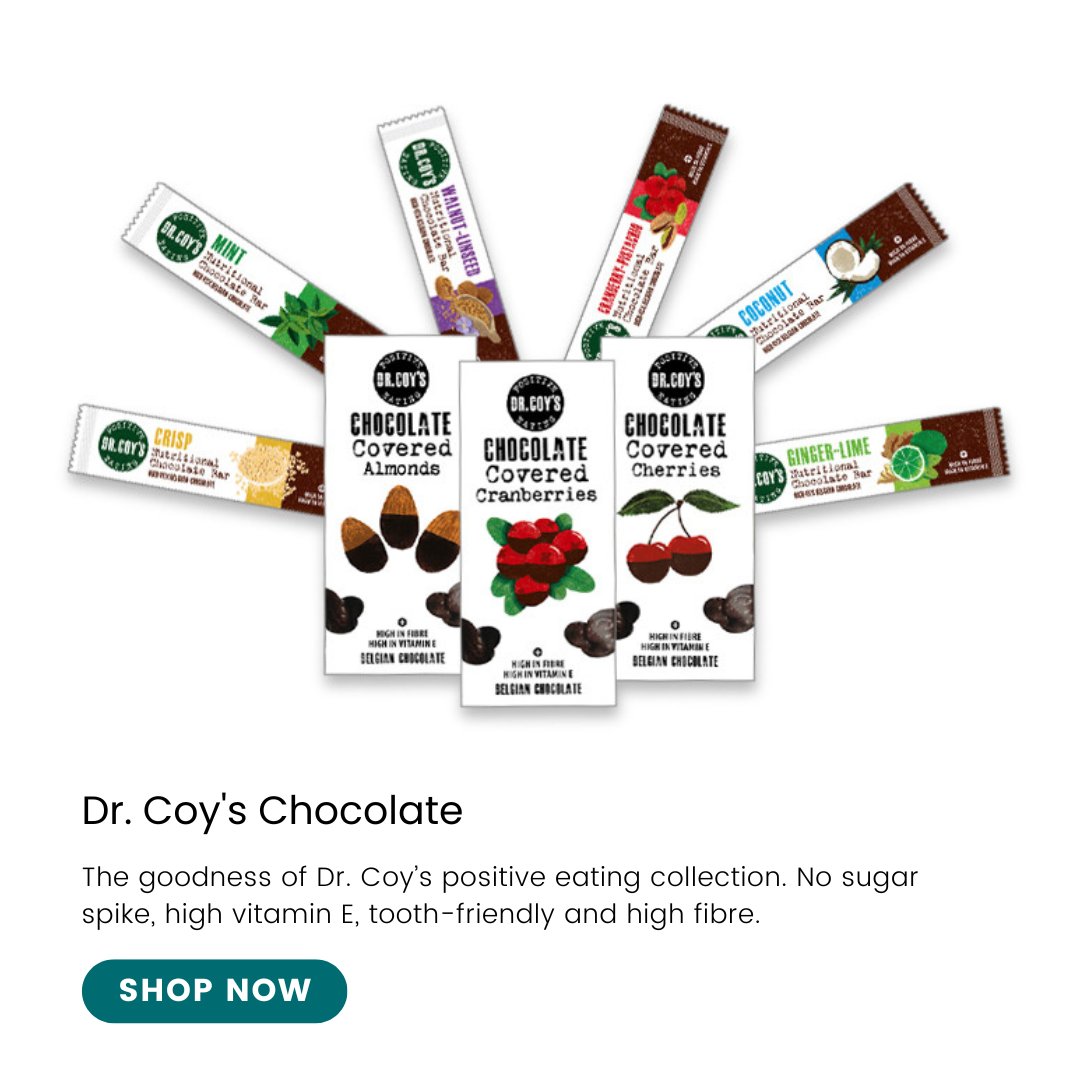 Dr. Coy's Chocolate is a guilt-free chocolate bar created with the highest quality ingredients. Dr. Coy's delicious chocolate will have you feeling good knowing that you’re on the right track with your health! #DrCoys #Chocolate #guiltfree #guiltfreechocolate #nosugarspike