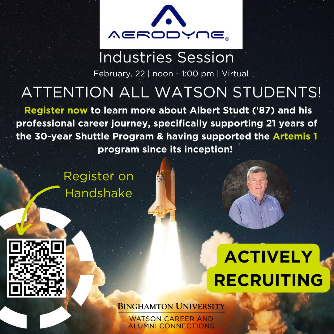 AerodyneLLC's tweet photo. Our #AerodyneEngineers are participating in #DiscoverE as part of #Eweek2023! This week, Al Studt, Systems #Engineer on the BOSS Contract at @NASAKennedy, spoke to students from his alma mater about careers in engineering. How you are you participating in #EWeek? https://t.co/khmwChixjF