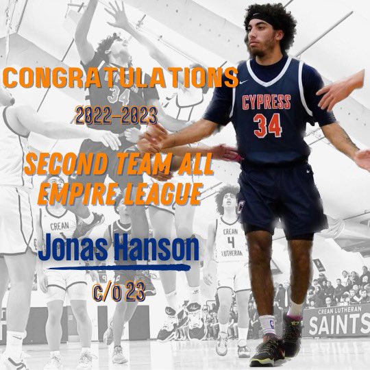 CypressCenturi1's tweet photo. 🚨All-League Announcement 🚨
Congrats 2 @a1_jjkh on earning Empire All League! Your dedication and unwillingness 2 give up will 4eva be appreciated.
#CypHype #empireleague  #allleague
@ocvarsity @OCSportsZone  @ScholSeries @MattyK31 @Devin_Ugland @OverlookedPlayr @CypHS_Athletics https://t.co/KYssM72Txl
