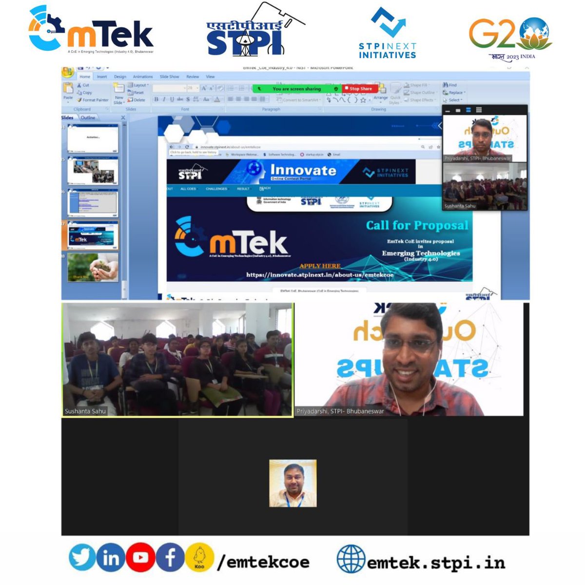 Emtek conducted an online session with NIST Behrampur student, giving insights about Industry 4.0 and its challenges and opportunities. #Industry4point0 #PreparingForTheFuture #EnlighteningTheNextGeneration #UnleashingTheFutureOfWork #SmartTechnologyForTomorrow