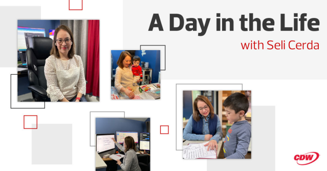 TriciaLively's tweet photo. On this #GirlDay2023, get a glimpse into a day in the life of Seli Cerda, Director of Platform Engineering at @CDWCorp! #LifeAtCDW #cdwsocial https://t.co/VIyVxRgs9V https://t.co/B5Z8fDAK3h