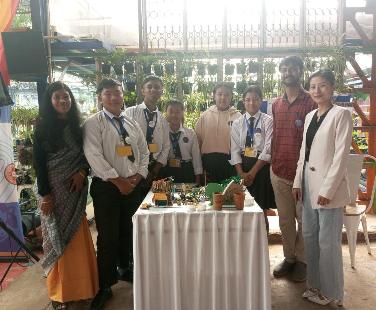 YNnagaland's tweet photo. Our #IBMSTEMforGirls students from GHS Chumoukedima Village make their mark at the national hackathon, 'Hack to the Future- the Green Edition,' with their innovative prototype, Smart Terrace Field, winning the Local Creator trophy! Congratulations! #YouthNet #YNnagaland https://t.co/HWGLzxZeBq