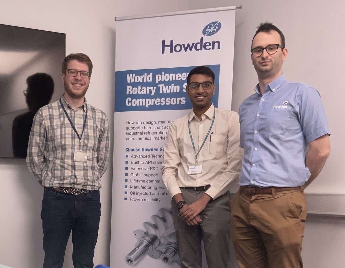 This year, DMEM will work with 50+ companies to give our students authentic experiences. Thanks to Howden for hosting Dr Ross Brisco and MSc Design Engineering student Udhayakumar Senthil Kumar to kick-start the student industrial individual project today. buff.ly/3YPWQkF
