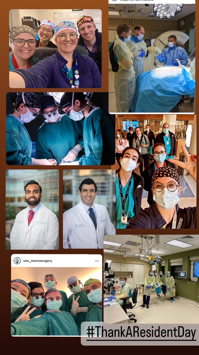 Happy Thank a Resident Day to the best team of neurosurgery residents. The future of neurosurgery is bright with these smiling faces. Thank you for all you do! #UNCNeurosurgery #thankaresidentday