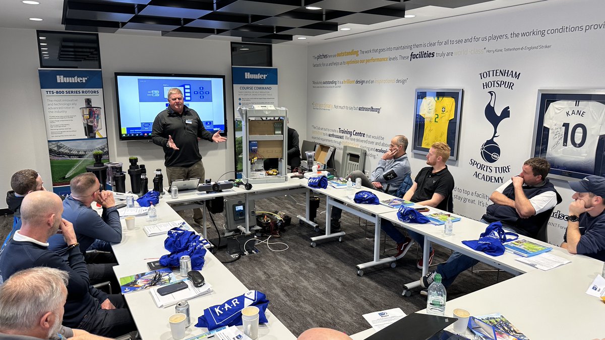 KARUK_LTD's tweet photo. KAR and @Hunter_Ind recently provided training on Hunter’s latest cutting-edge products at @SpursOfficial Training Ground. 

We hope that all attendees found the seminar informative and helpful in their work! 🌱⛳️💦

#Irrigation #Sportsturf #HunterGolf #PilotCCS #ACC2 #Centralus https://t.co/ePKNAQQlfj