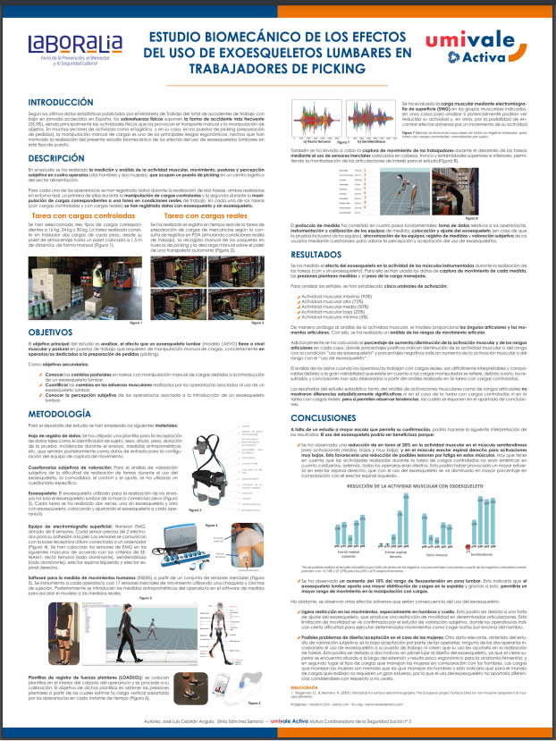 GVAinvassat's tweet photo. 👷🏻‍♀️Pòster científic de @umivaleactiva🏋️‍♂️Estudi #Biomecànic dels efectes de l'ús de #Exoesquelets lumbars en treballadors de #Picking 

👉https://t.co/L52dFVWwgX

➕ℹ sobre #Laboralia en 👉 https://t.co/2aXHOuCnhN

#Laboralia23 #Ergonomia #INVASSAT #MagatzemsLogístics https://t.co/ijbGI0Elg3