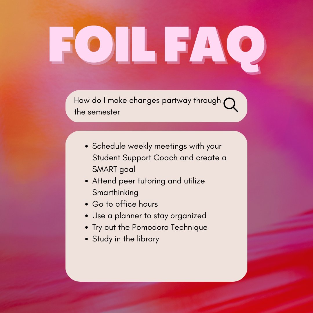 Friday FOIL FAQ!
#RegisCollege