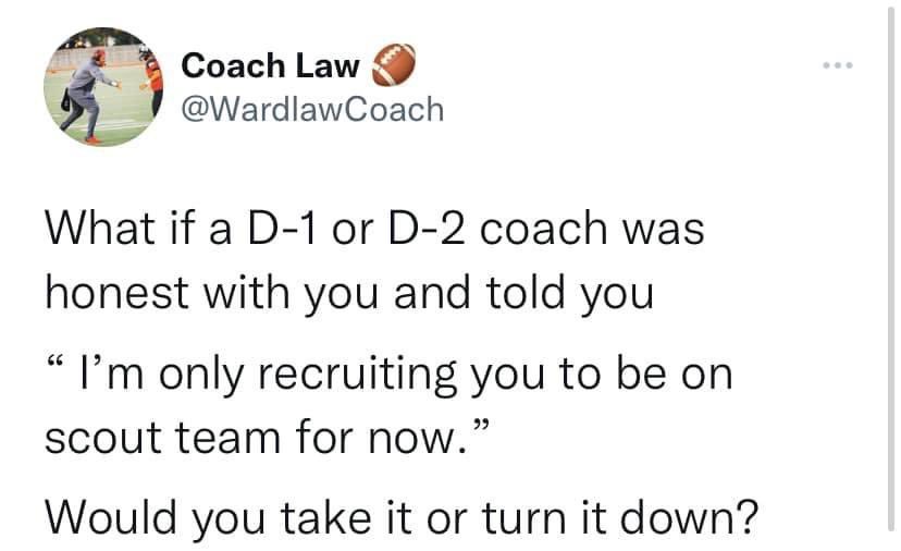 Coach Law 🏈 tweet media