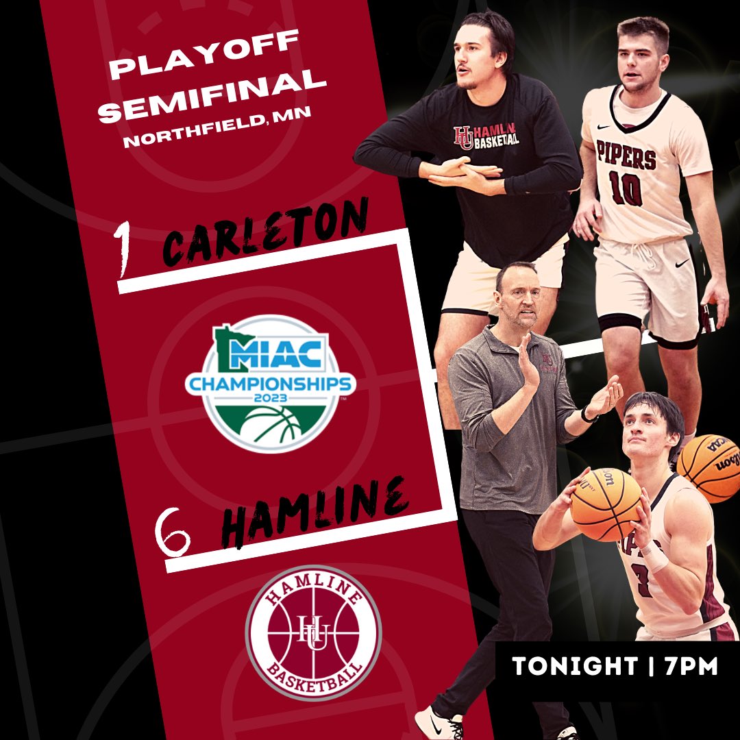 HamlineHoops's tweet photo. Welcome to Game Day! 
⏰ 7pm | 📍Northfield, MN | 💻 👇
https://t.co/nWcJ2FtT84 https://t.co/YnlDXwtrUE
