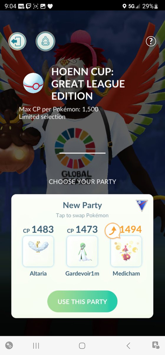 josephcup18's tweet photo. #pokemonGo #HOENNCUP #greatLeague #AllMoves Here's what I have for the cup Going to be doing some switching around today And open to all suggestions https://t.co/xMN6si4Wzq