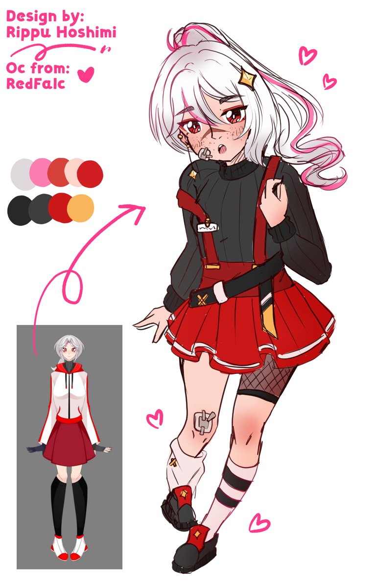ripkremit's tweet photo. First redesign is for @RedFalc_VT ! Hope you enjoy my take ✨ https://t.co/fe2T1of98i