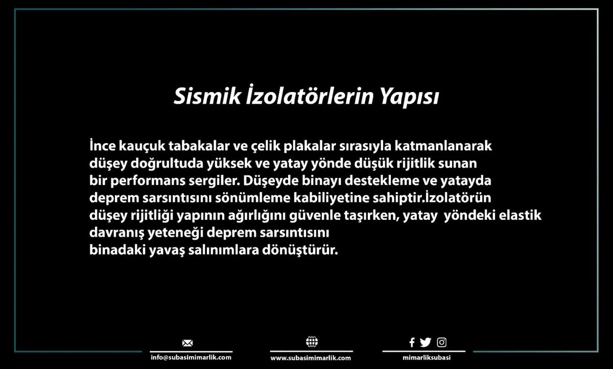 mimarliksubasi's tweet image. Günümüzde en çok konuşulan &quot;Sismik İzalatör&quot; nedir birlikte inceleyelim.
.
.
.
#architec #deprem #sismikizalatör
#architecture