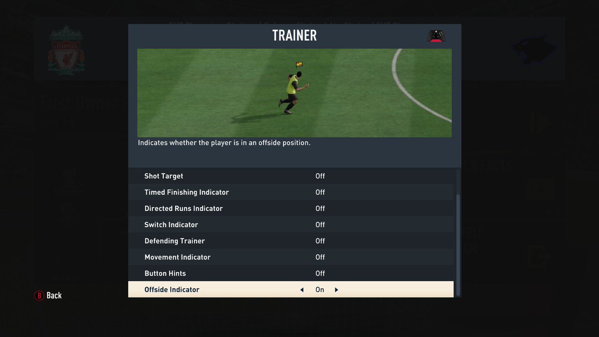 You can change the trainer settings so that a flag appears above your  player's head when they are offside : r/EASportsFC