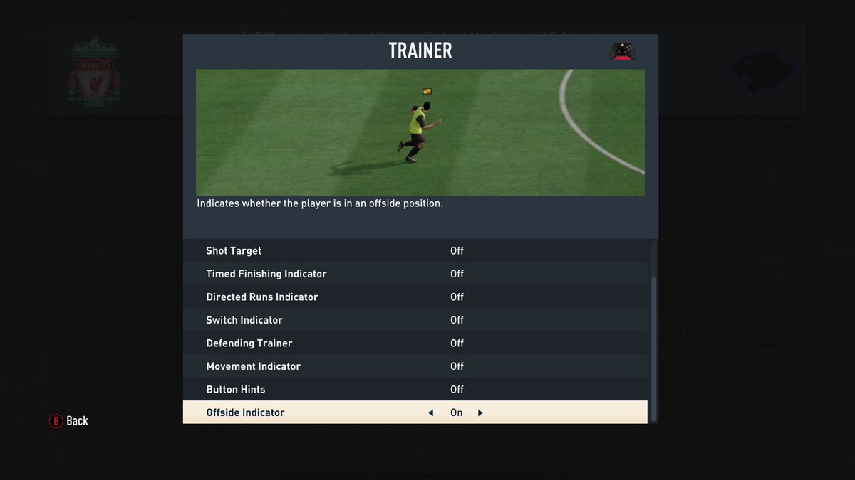 You can change the trainer settings so that a flag appears above your player's head when they are offside : r/EASportsFC