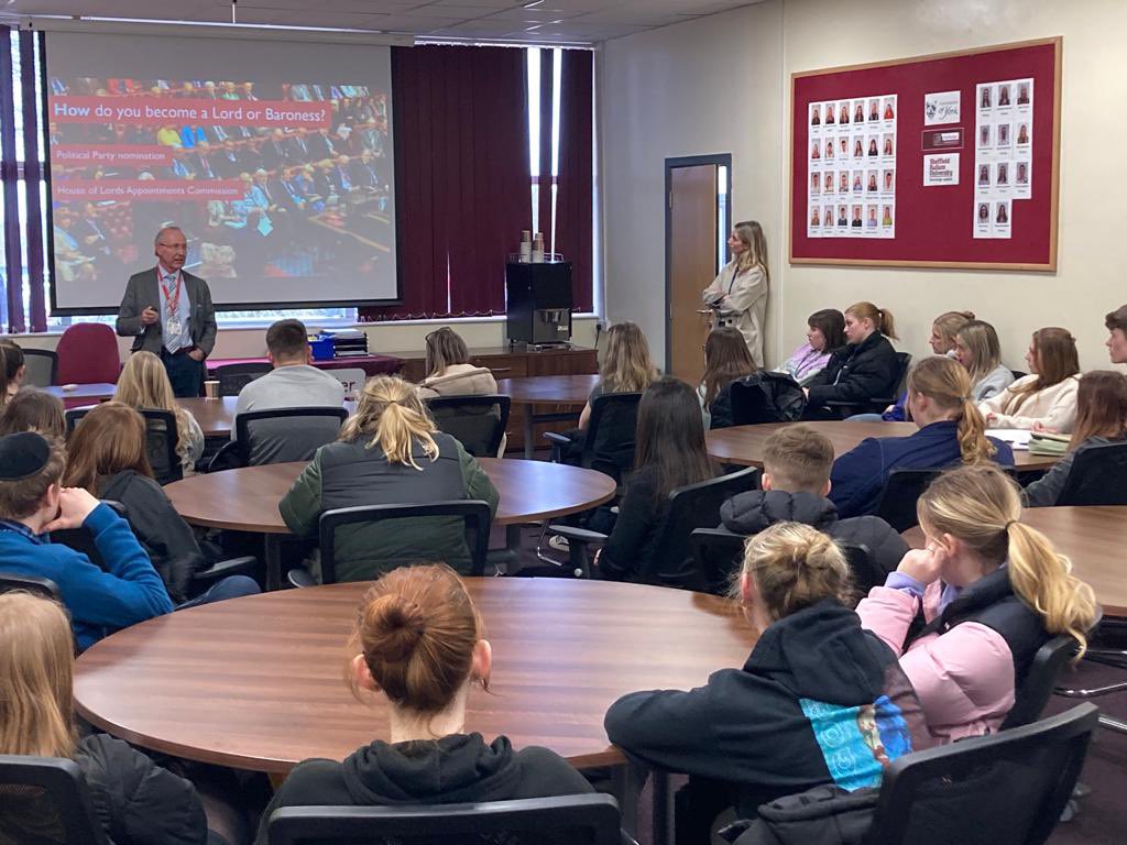 AHS_Politics1's tweet photo. Today we welcomed Lord Best to @AHSYork who spoke about his role as a cross-bench peer and his passion for housing! Our @AHS_AppliedLaw and @AHS_Politics1 students asked brilliant questions on a range of topics from demcracy to policy @UKParlEducation #learnwiththelords https://t.co/Bbgc9QrkrV