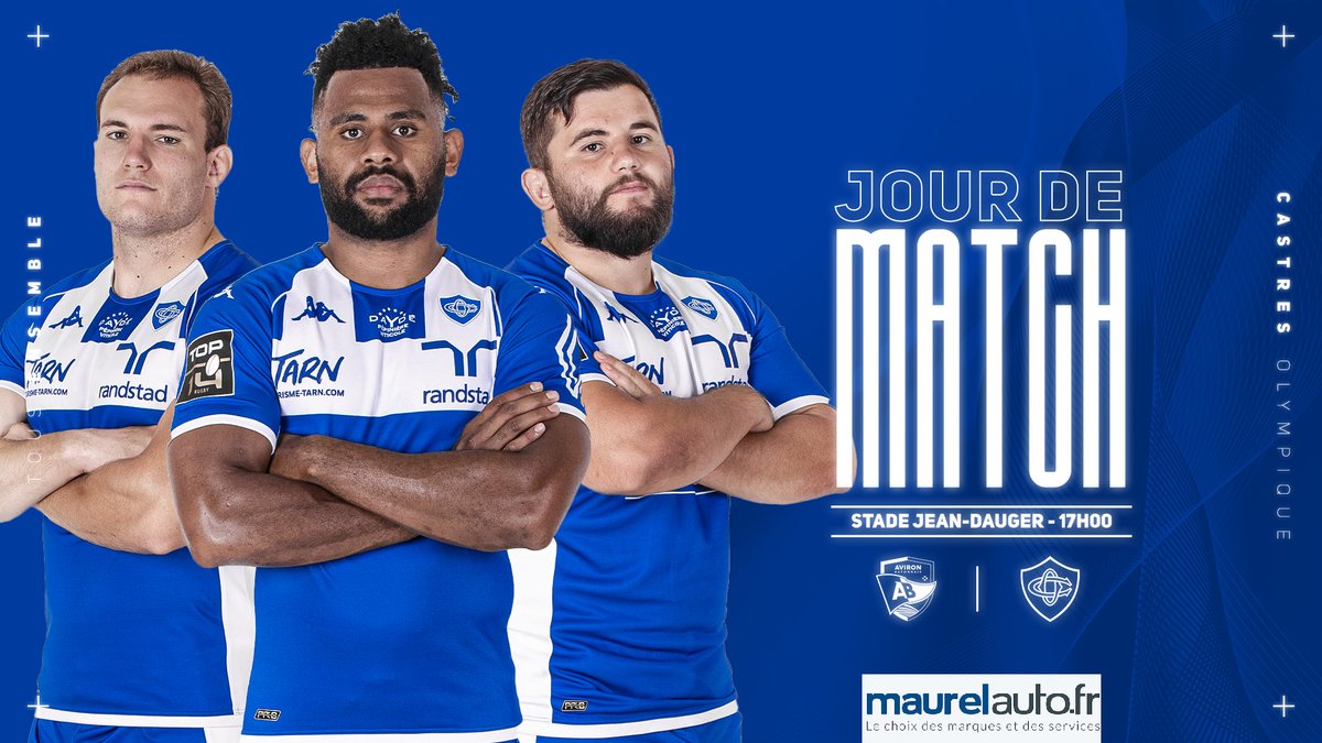 Castres Olympique on Twitter "🗣 𝗝𝗢𝗨𝗥 𝗗𝗘 𝗠𝗔𝗧𝗖𝗛 ⚡️ 🏉 avironrugbypro 🏟